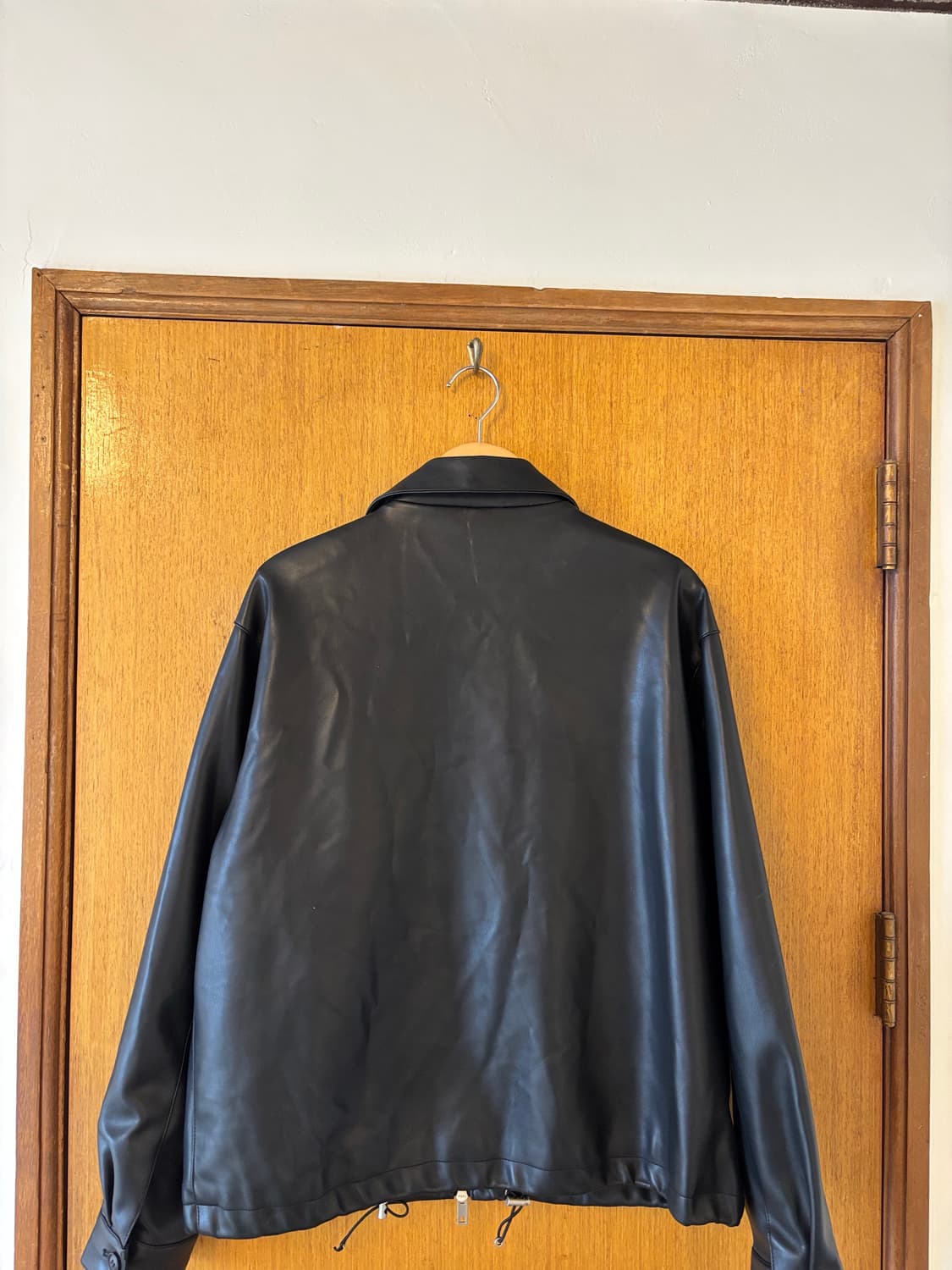 Fudge Store 블랙 레더 자켓 상품이미지3