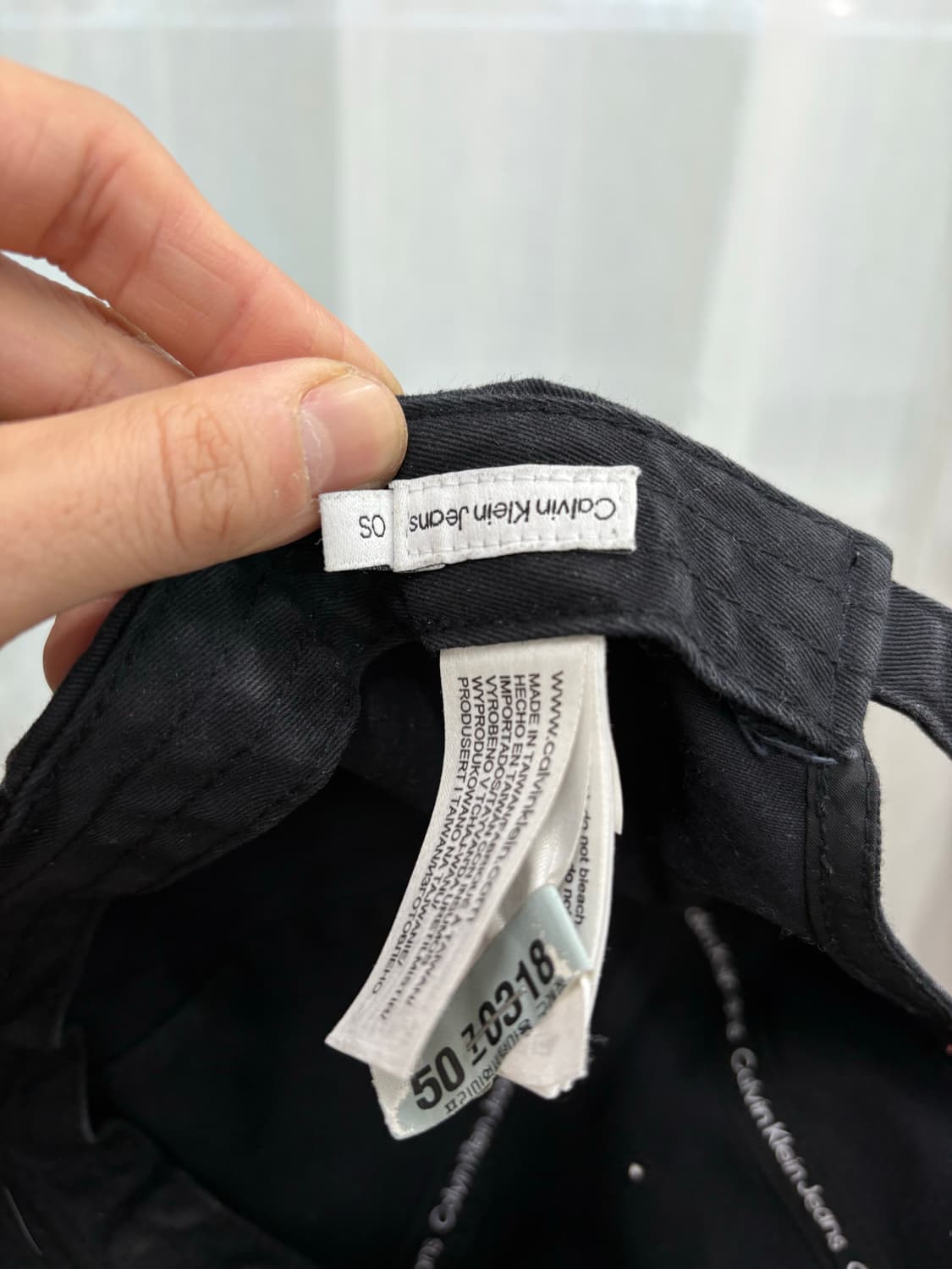 CK 캘빈클라인 모노그램 로고 볼캡 모자 상품이미지5