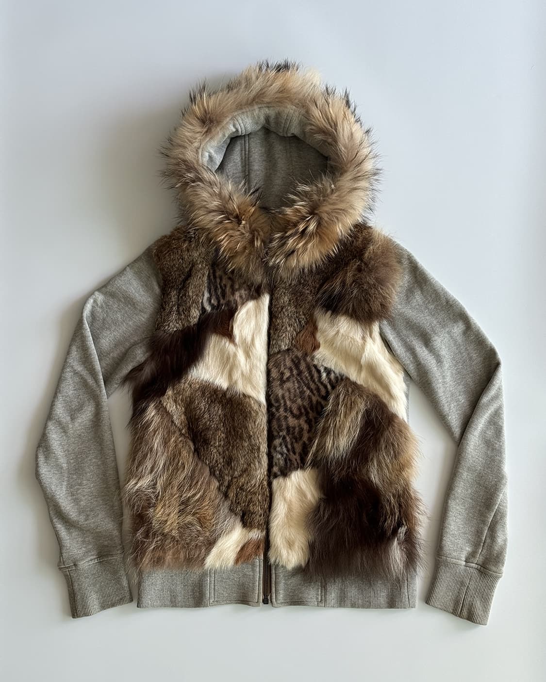 SERGEANT SALUTE Fur Zip-up Hoodie 상품이미지2