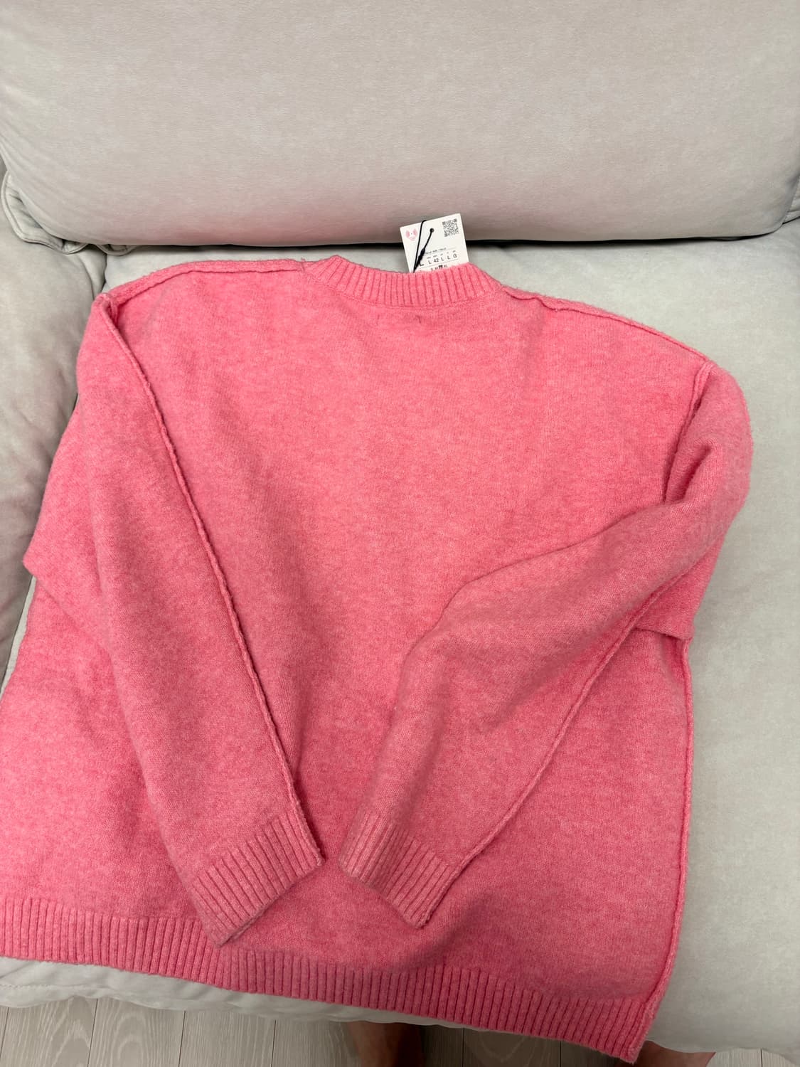자라 핑크 니트 스웨터 상품이미지5