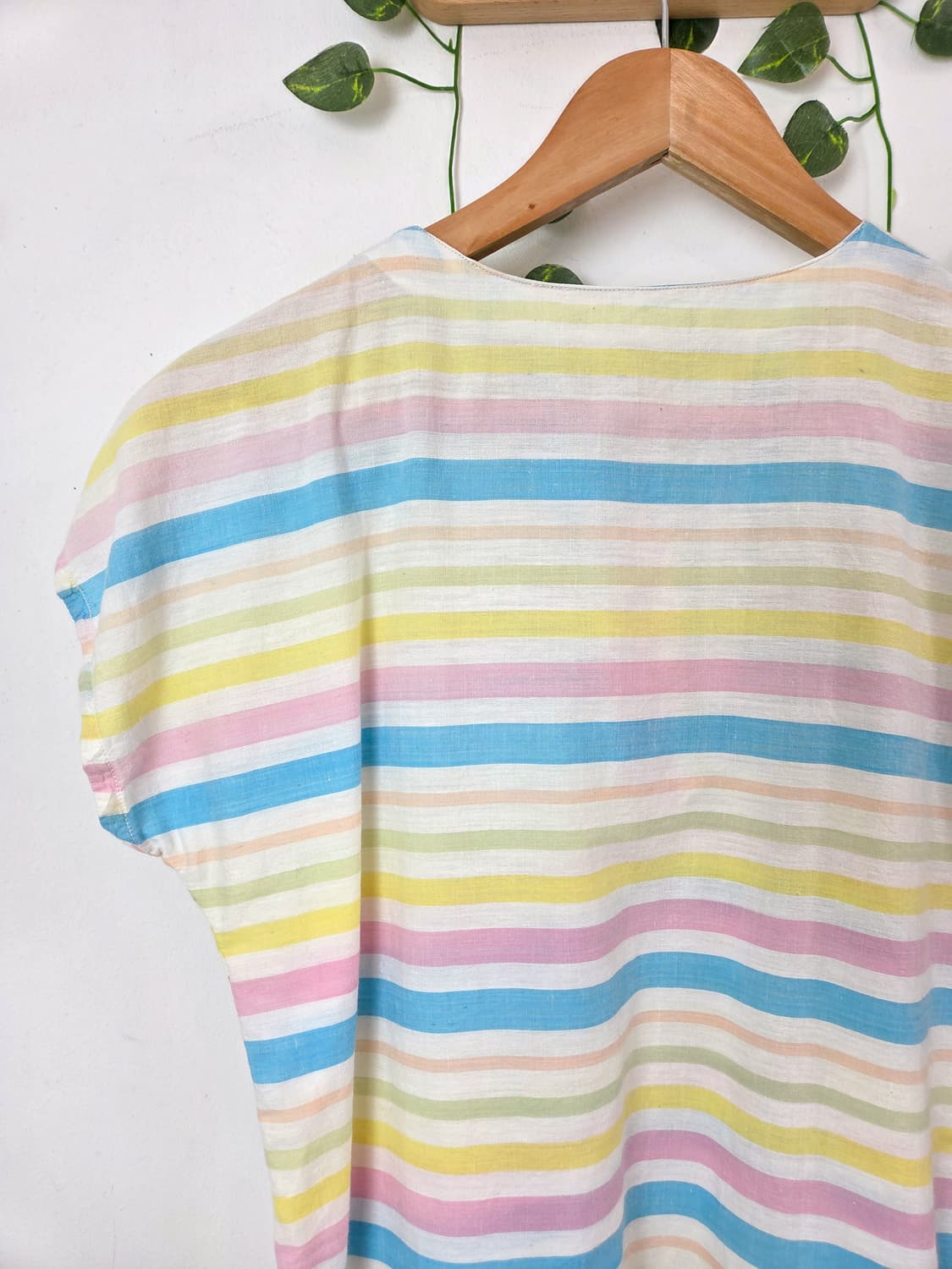 파스텔 단가라 블라우스 상품이미지5