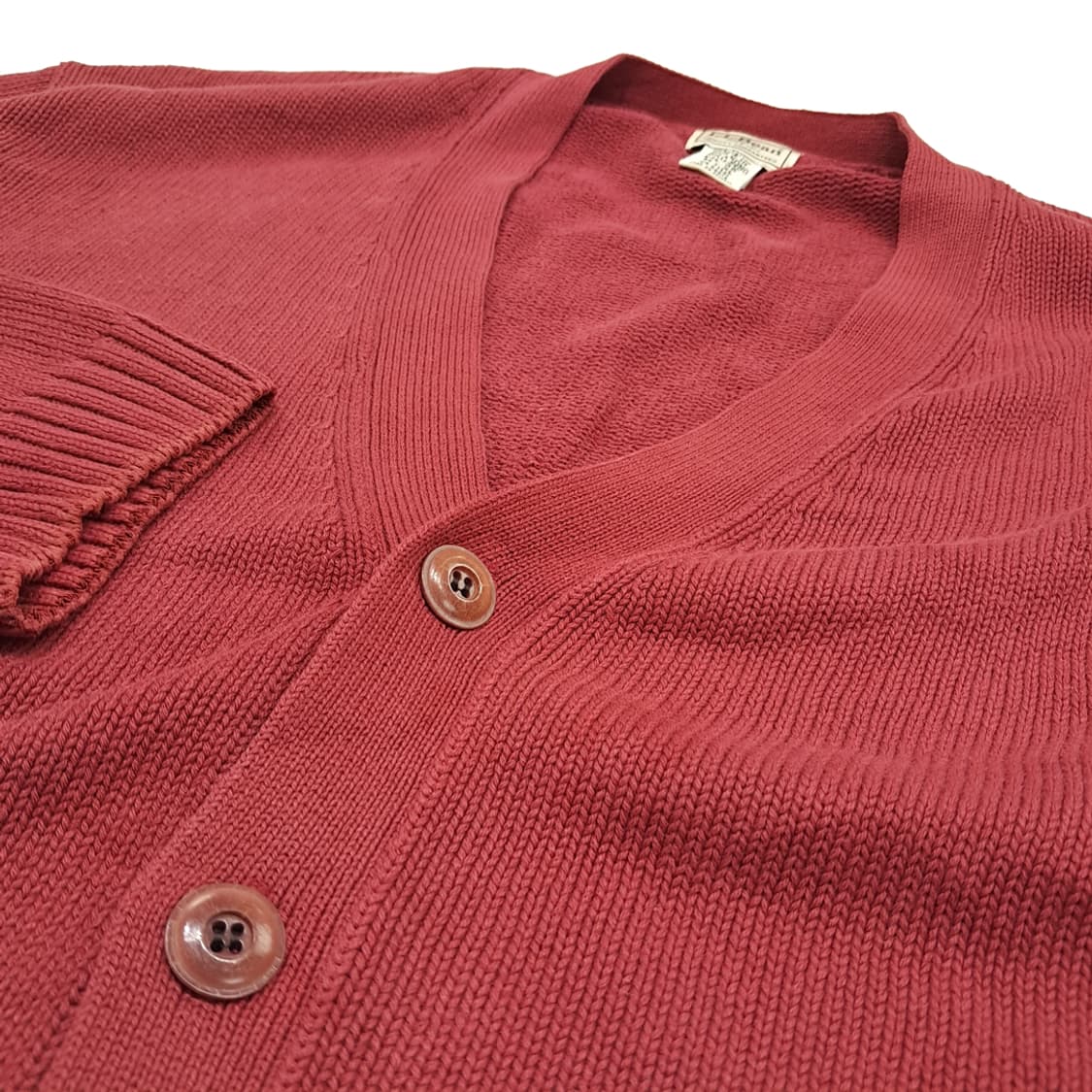 CN814 XL 엘엘빈 테라코타 긴팔 니트 스웨터 가디건 상품이미지5