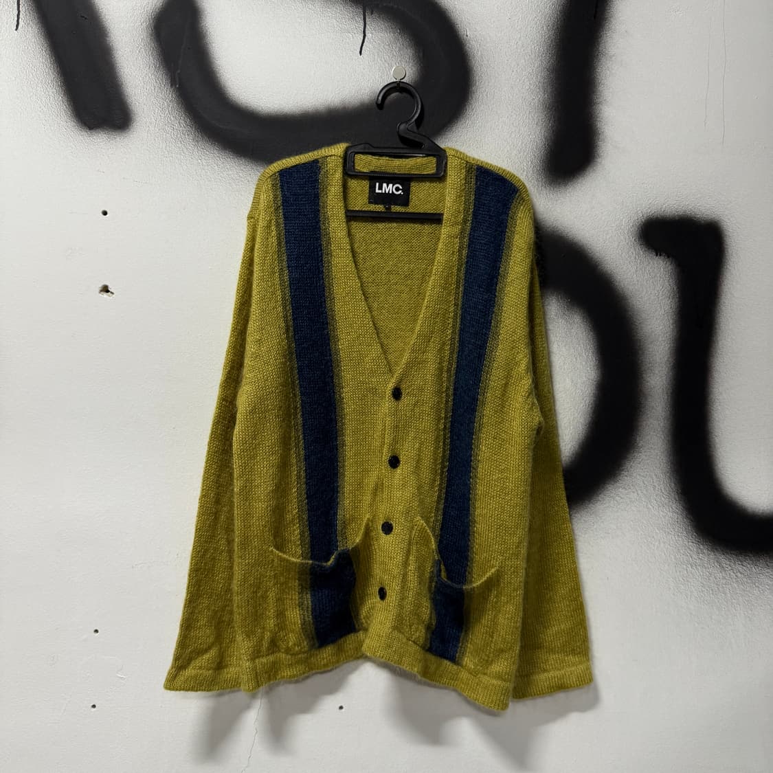 LMC 엘엠씨 울 혼방 배색 니트 가디건 상품이미지1