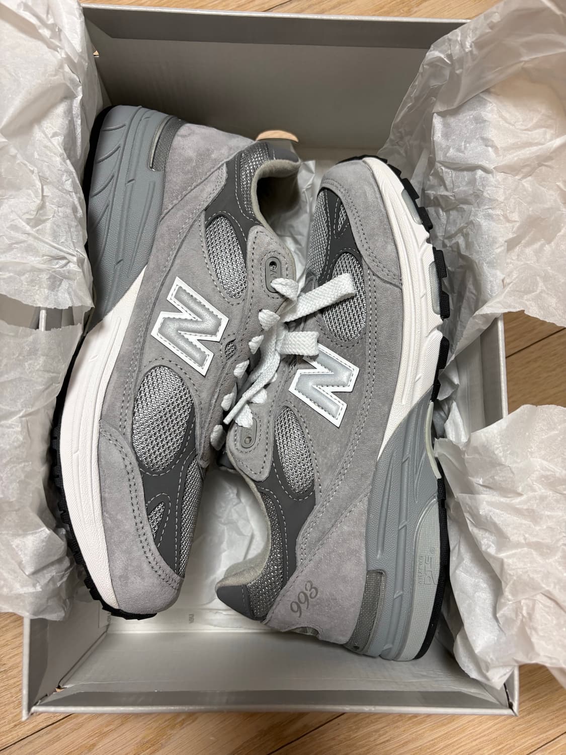 [255]뉴발란스 993 메이드 인 USA 그레이 - D 스탠다드 상품이미지3