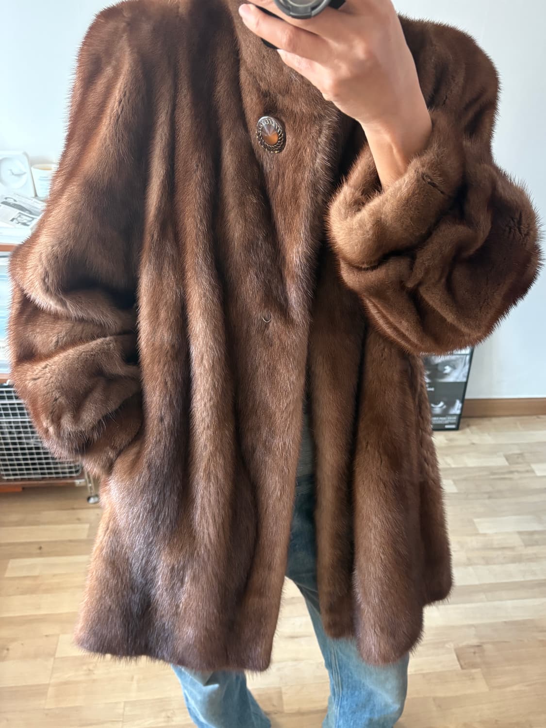 사가밍크 리얼 퍼자켓 진도모피 상품이미지1