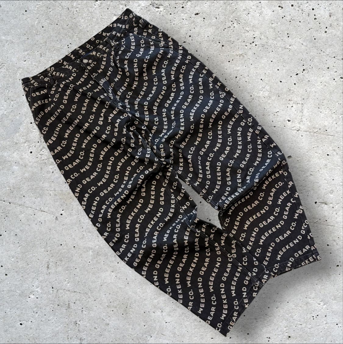 [XL] 위캔더스 위켄드기어 컴퍼니 패턴 데님 팬츠 D615 상품이미지1