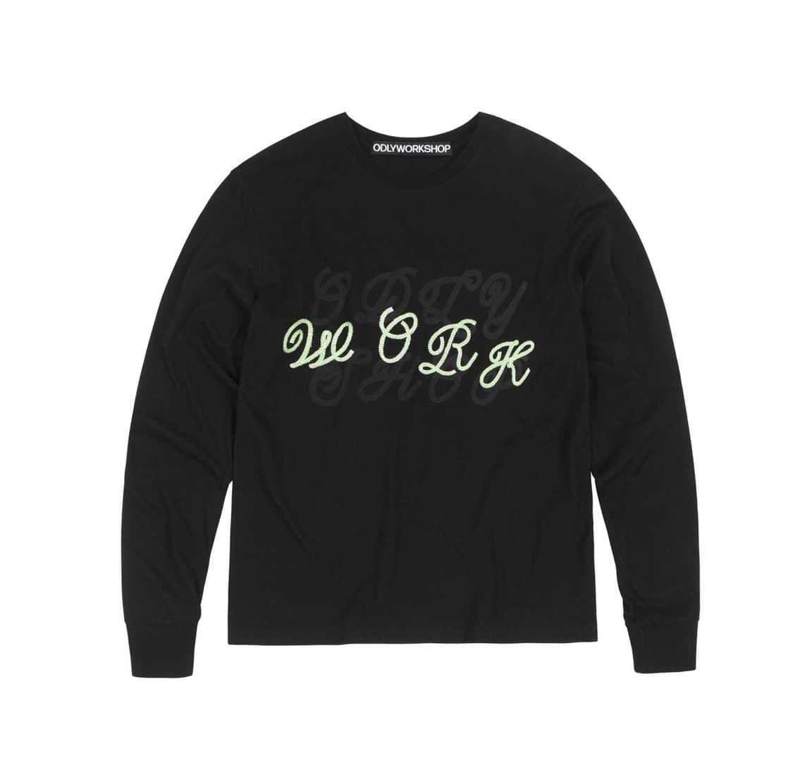 오들리워크샵 hermit cursive tee 롱슬리브 티 상품이미지1