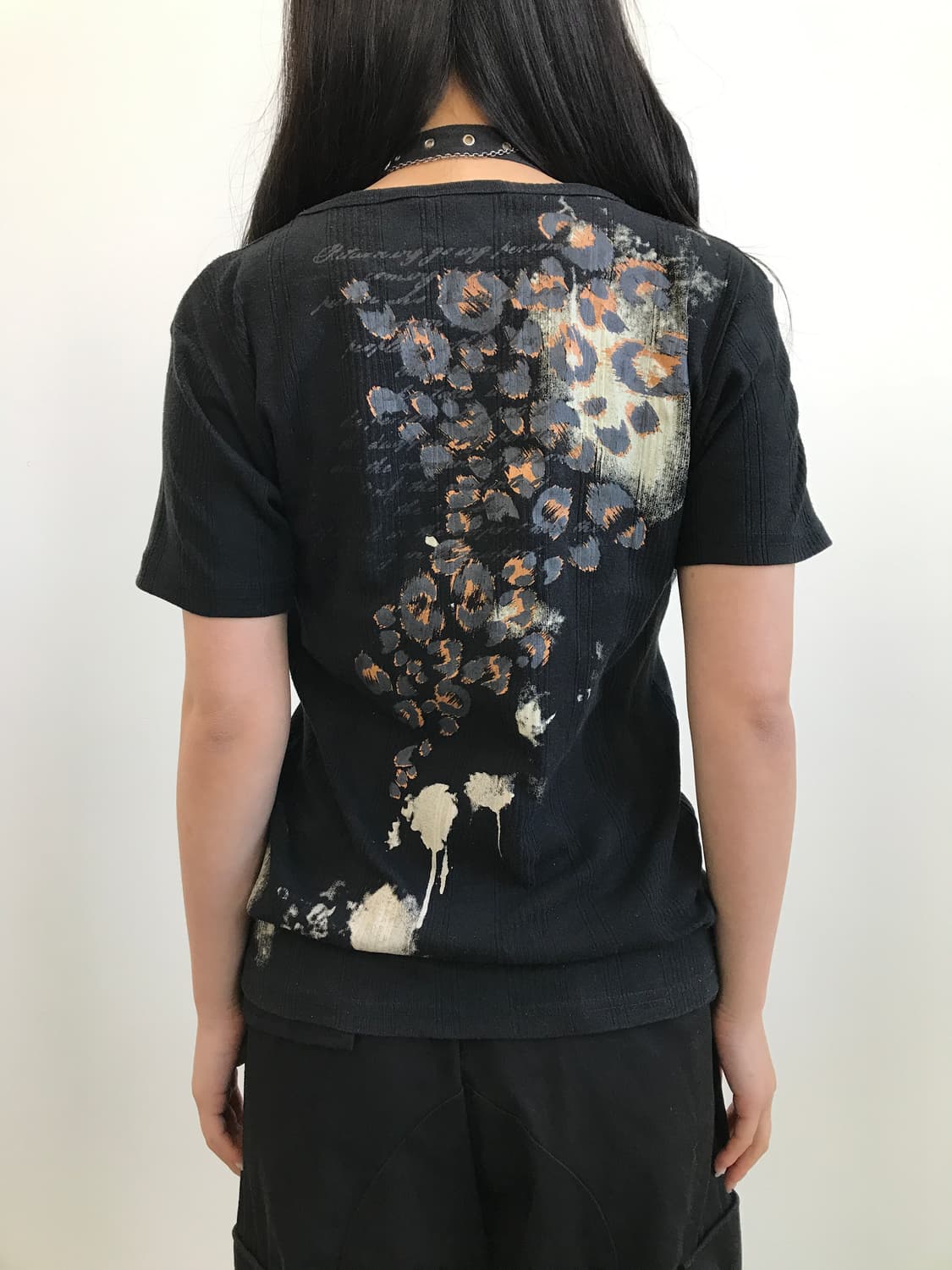 JPN Y2K Floral Graphic T shirt 상품이미지3