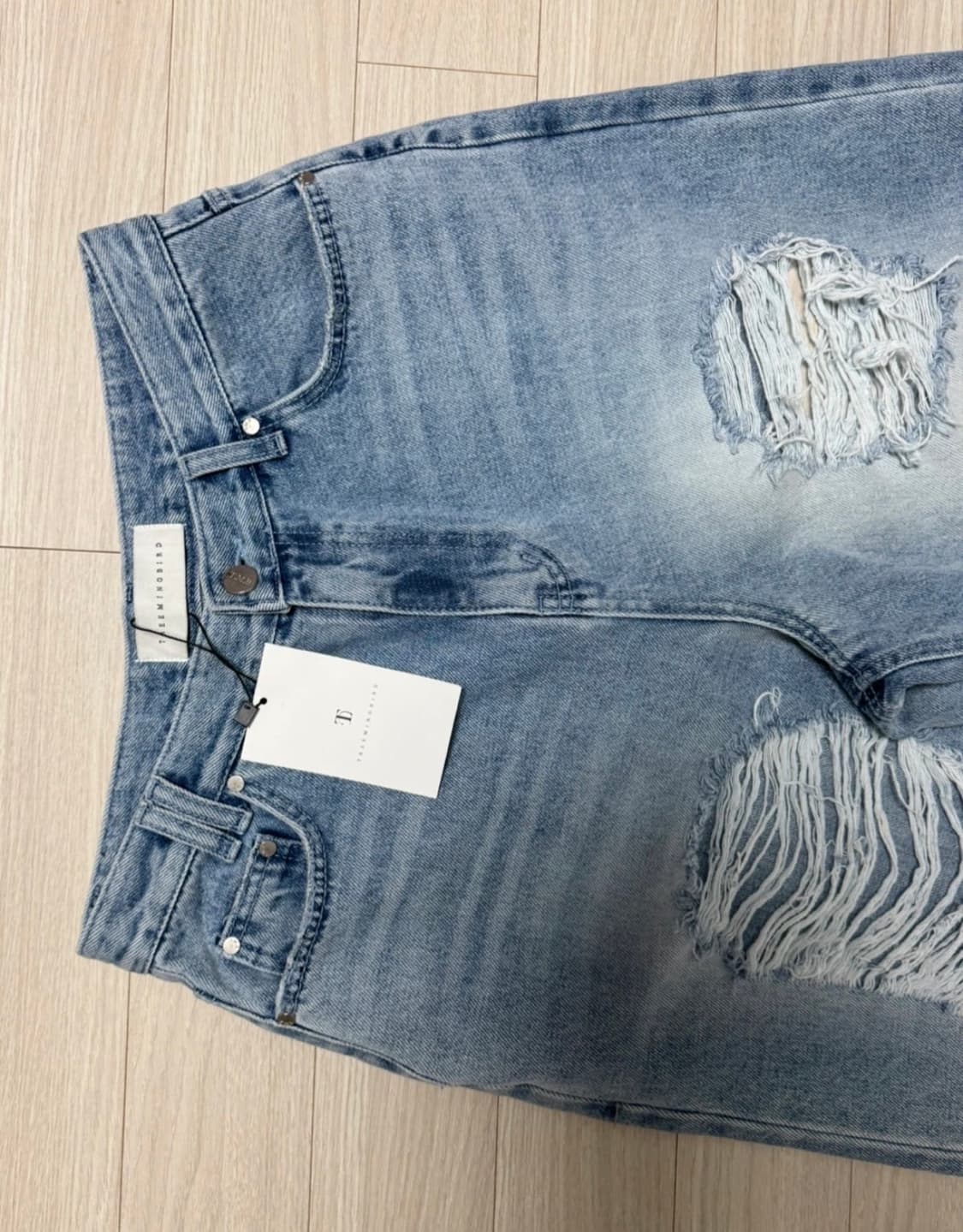 트리밍버드 스크래치 데미지 데님 팬츠 341480 상품이미지4