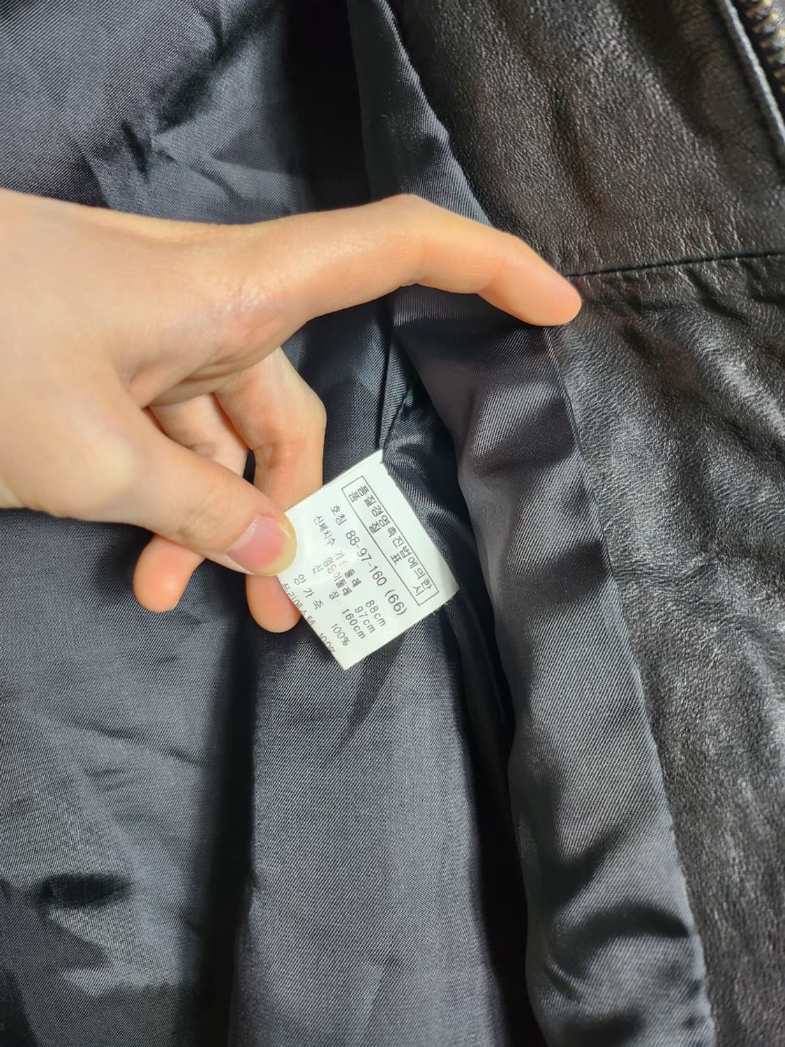 빈티지 램스킨 멀티 포켓 레더 자켓 상품이미지3