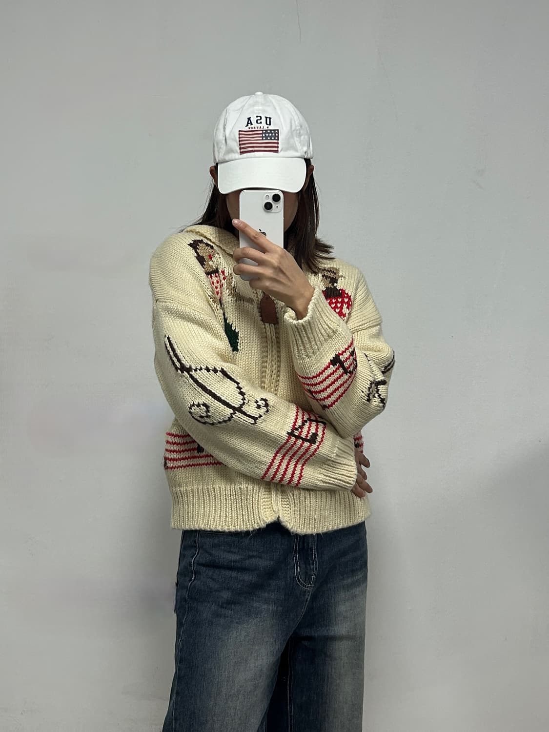 빈티지 헤비울 댄스 코위찬 가디건 상품이미지2