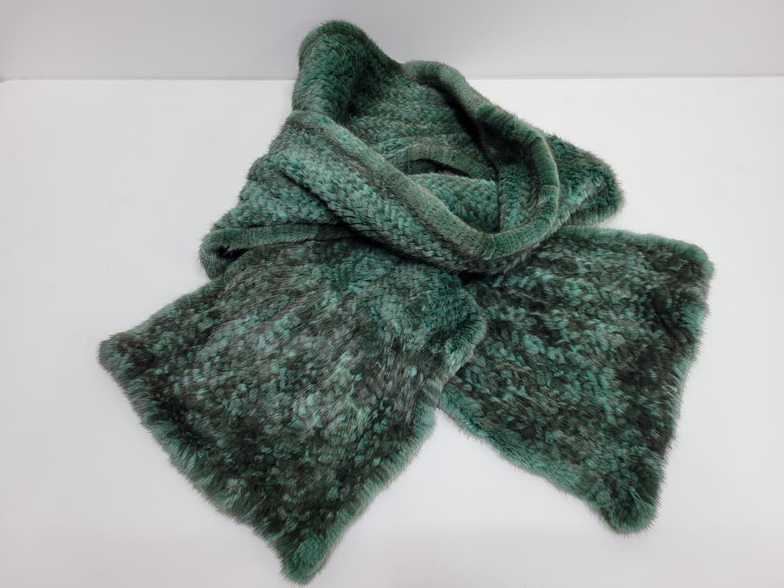 천연 밍크 머플러 / 총장 173 블랙+그린
 상품이미지4