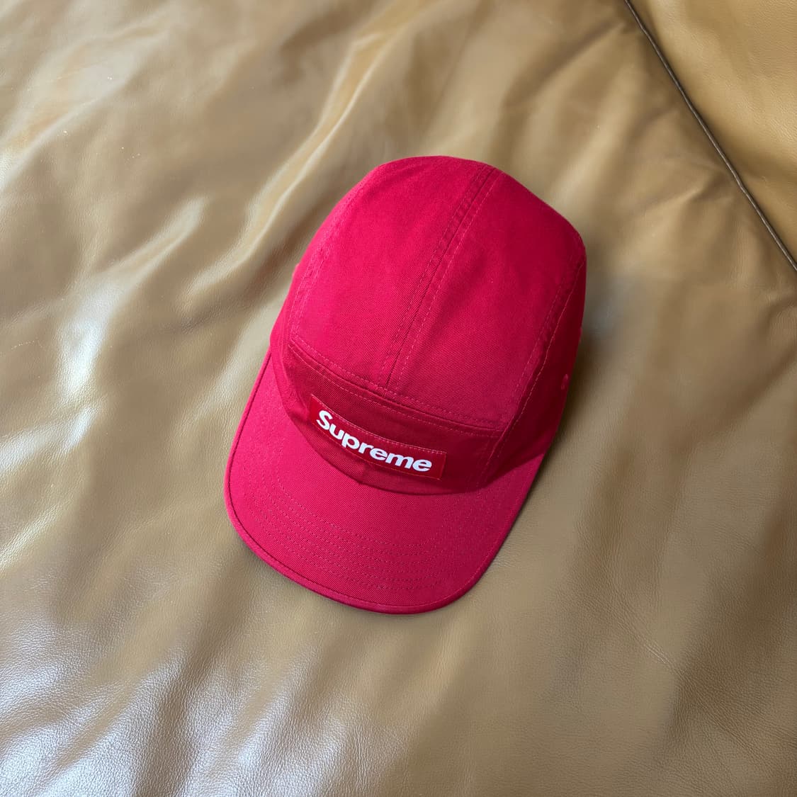 Supreme 슈프림 25ss 워시드 레드 캠프캡 모자 (Red) 상품이미지5