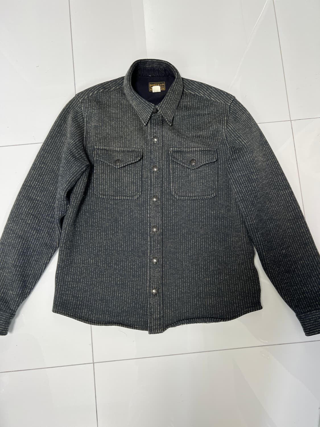 택포38) RRL 더블알엘 브라운스비치 플리스 자카드 셔츠 자켓 M 상품이미지2