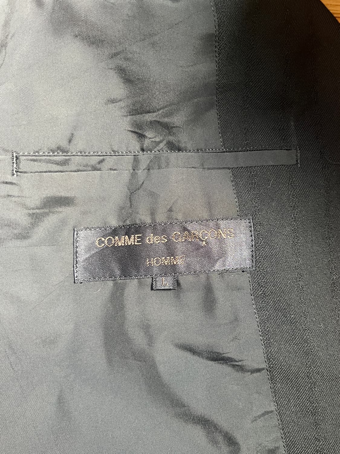 꼼데가르송 옴므 AD2000 울 스트라이프 블레이저 상품이미지5