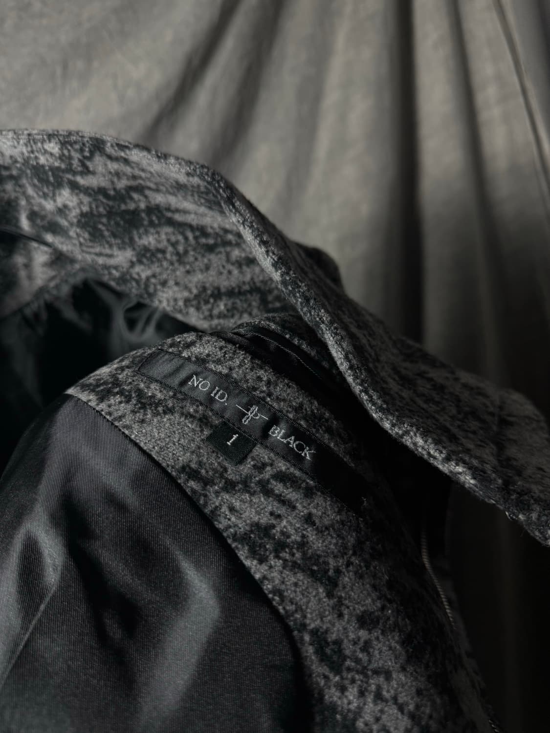 NO ID Textured Asymmetric Collar Coat  상품이미지6