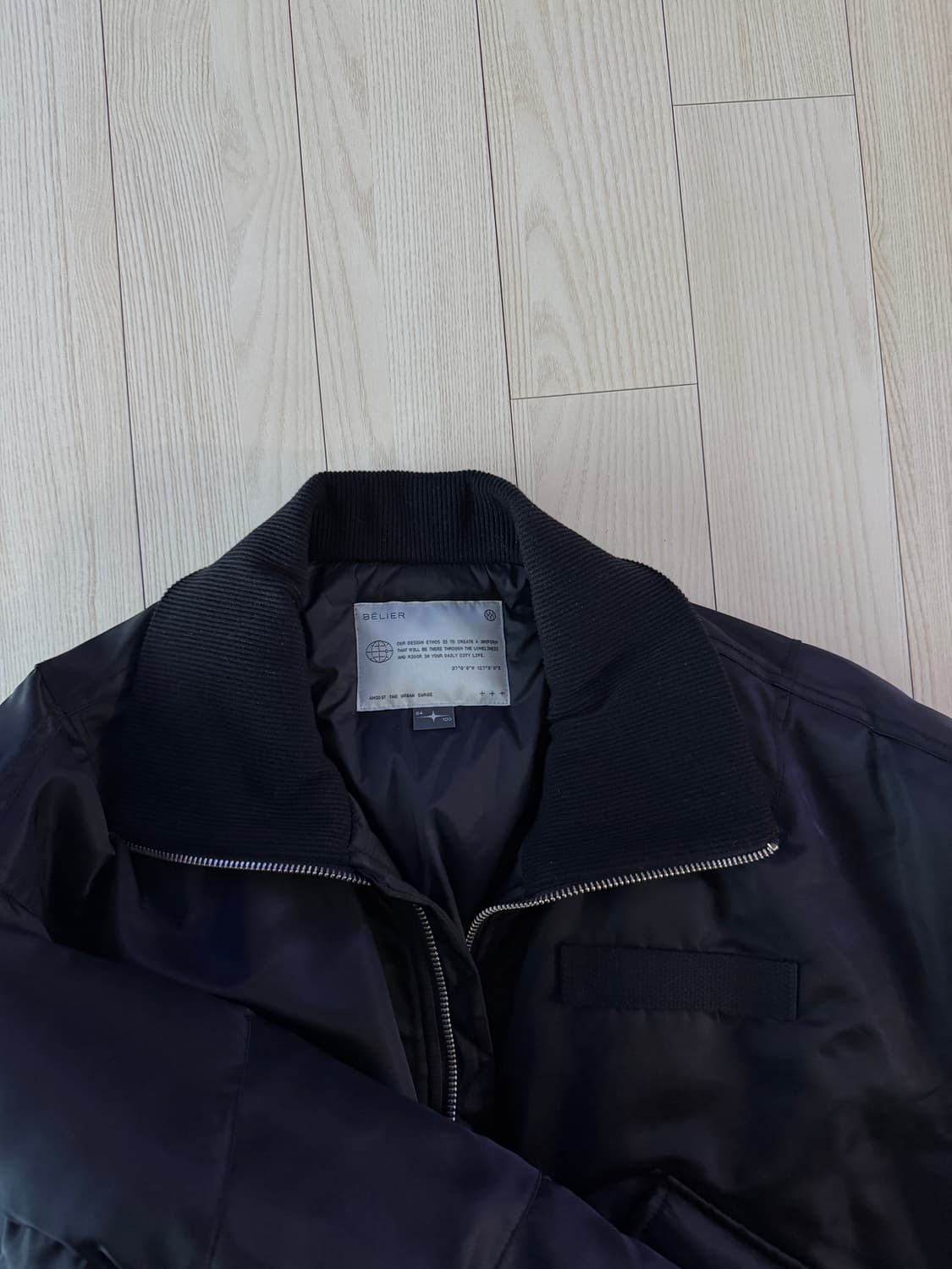 벨리에 랜더 플라이트 자켓 블랙 100 상품이미지4