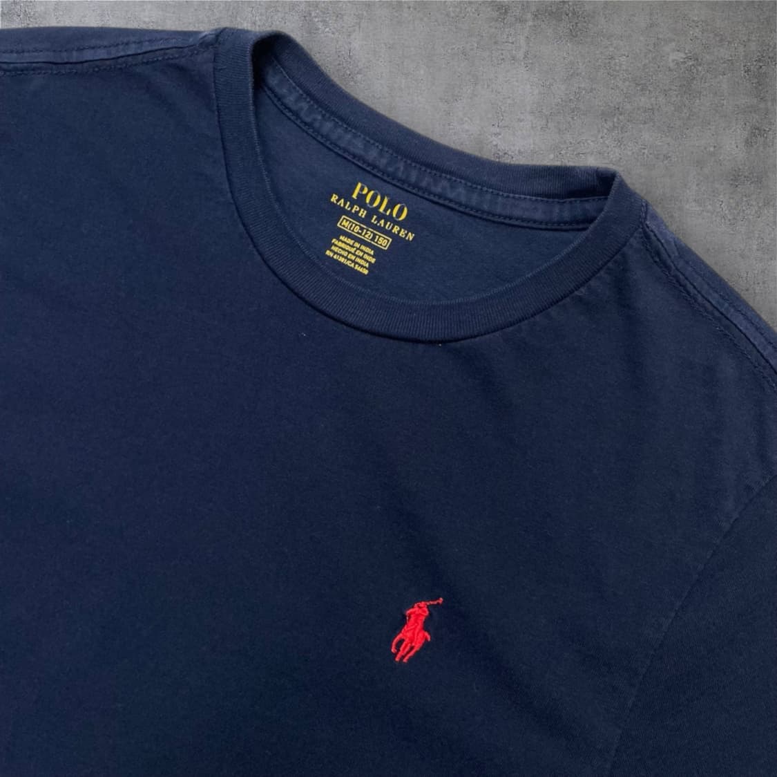 폴로 랄프로렌 네이비 자수로고 반팔 티셔츠 M(10-12) 상품이미지2