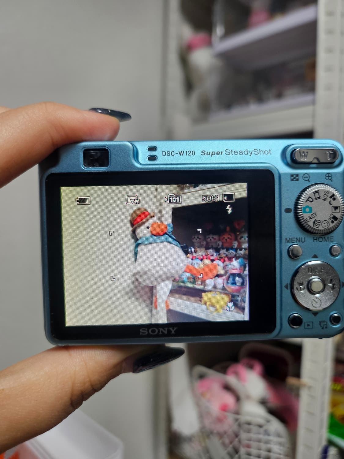 소니 사이버샷 DSC-W120 하늘색 풀구성 상품이미지3