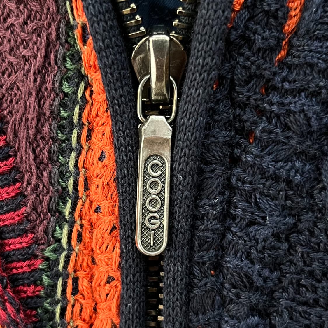 쿠지 오스트레일리아 3D 멀티 케이블 니트 집업 상품이미지5