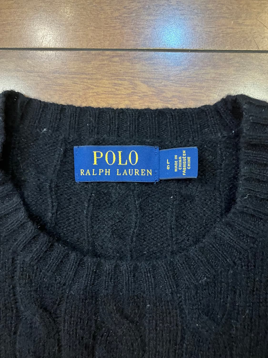 폴로랄프로렌 꽈배기 니트 L 상품이미지2