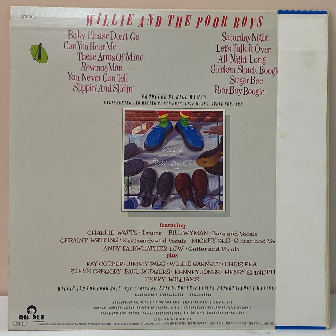 (LP-초민트시리즈) Willie And The Poor Boys - W 상품이미지2