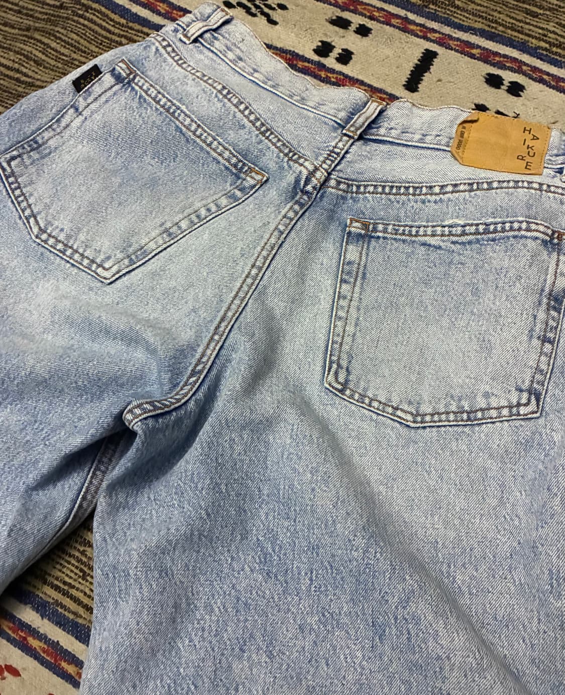 (27~28)Haikure 하이쿠레 베서니 스트롬볼리 와이드 데님 연청 상품이미지7
