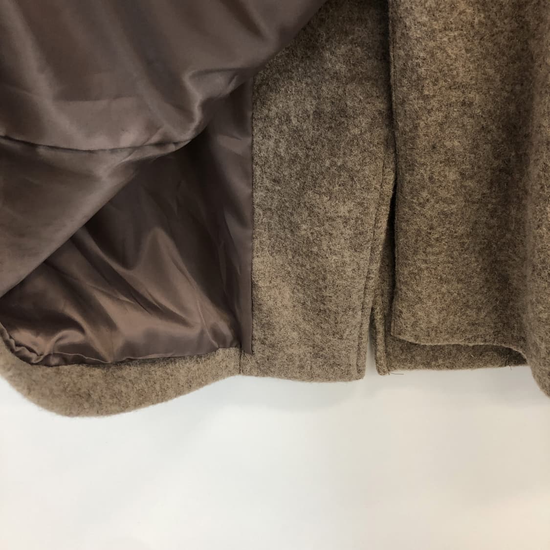 유니클로 싱글 울 코트 여성 XL 오트밀 상품이미지5