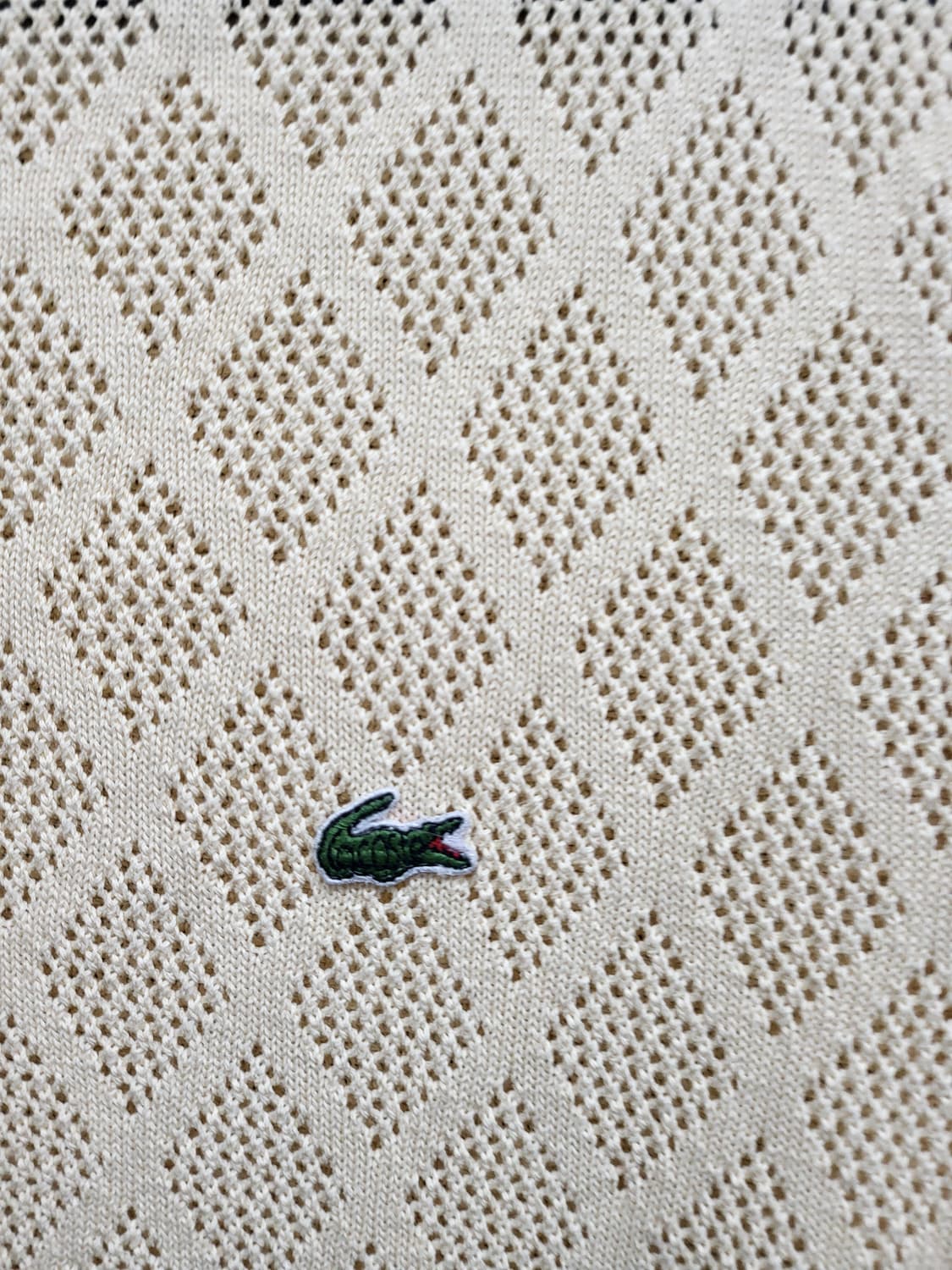 라코스테 아이보리 니트 베스트100 상품이미지2