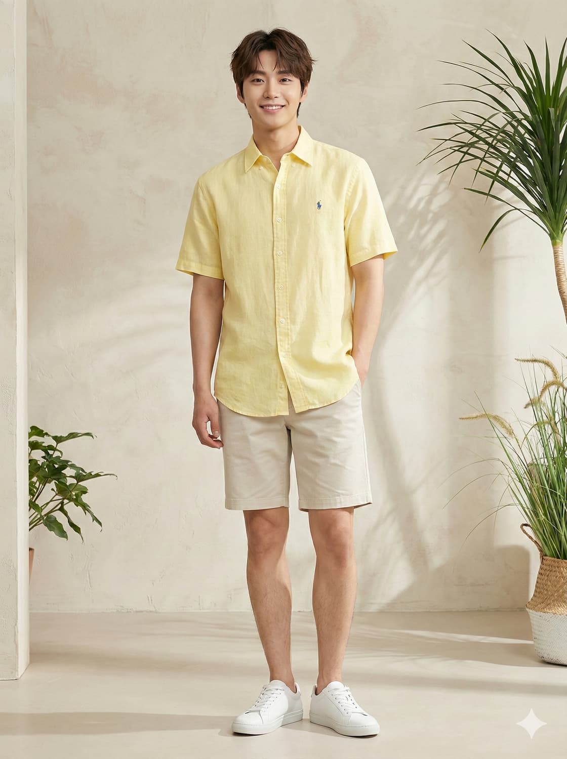 어스폴로. 남자 옐로우 마 셔츠_95 상품이미지1