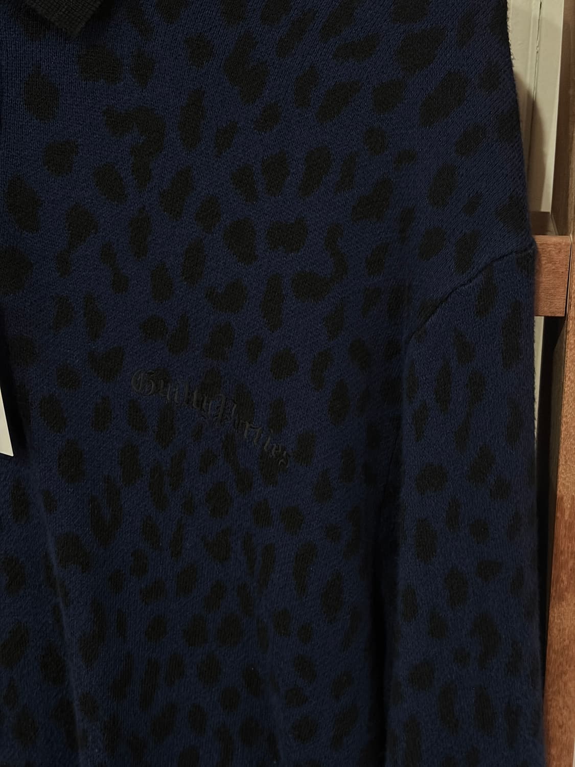 J48 와코마리아 레오파드 자카드 폴로 셔츠  상품이미지3