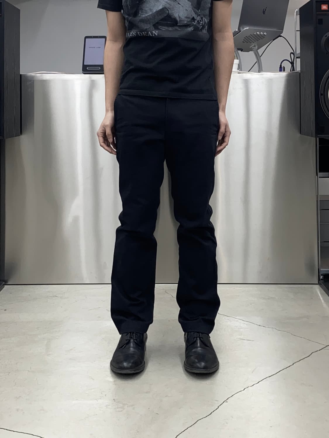 꼼데가르송 옴므 블랙 치노 팬츠 상품이미지1