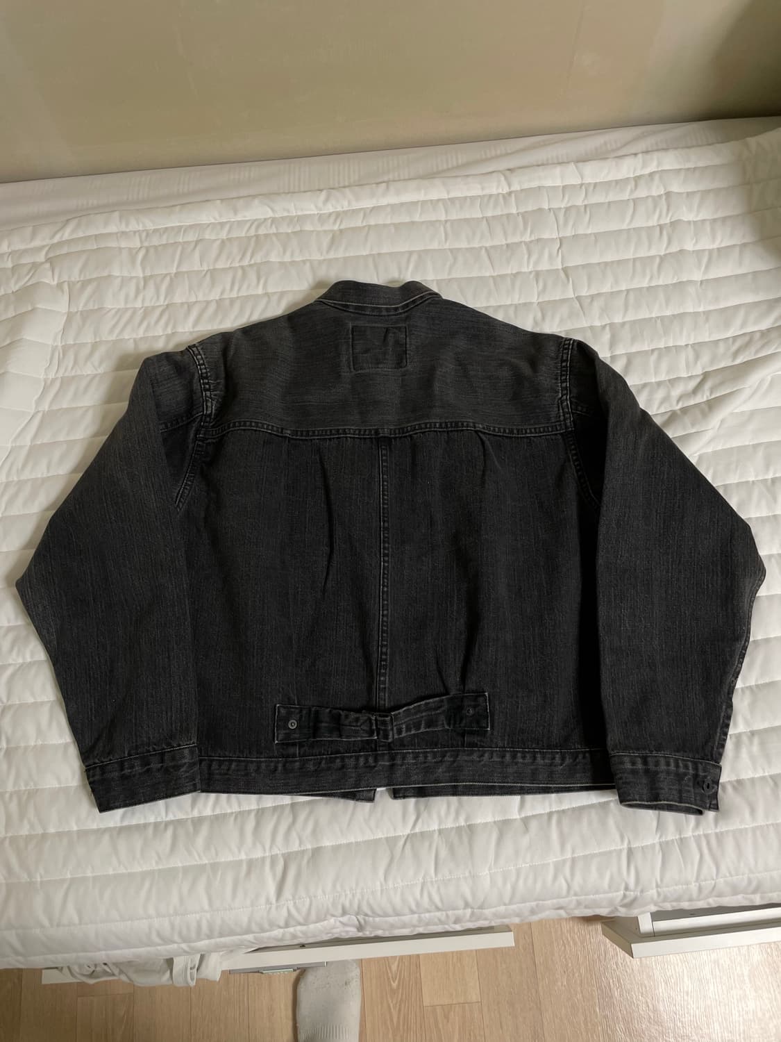 [4/XL] 오어슬로우 대전판 1세대 흑청 블랙 워시드 데님 자켓 상품이미지2