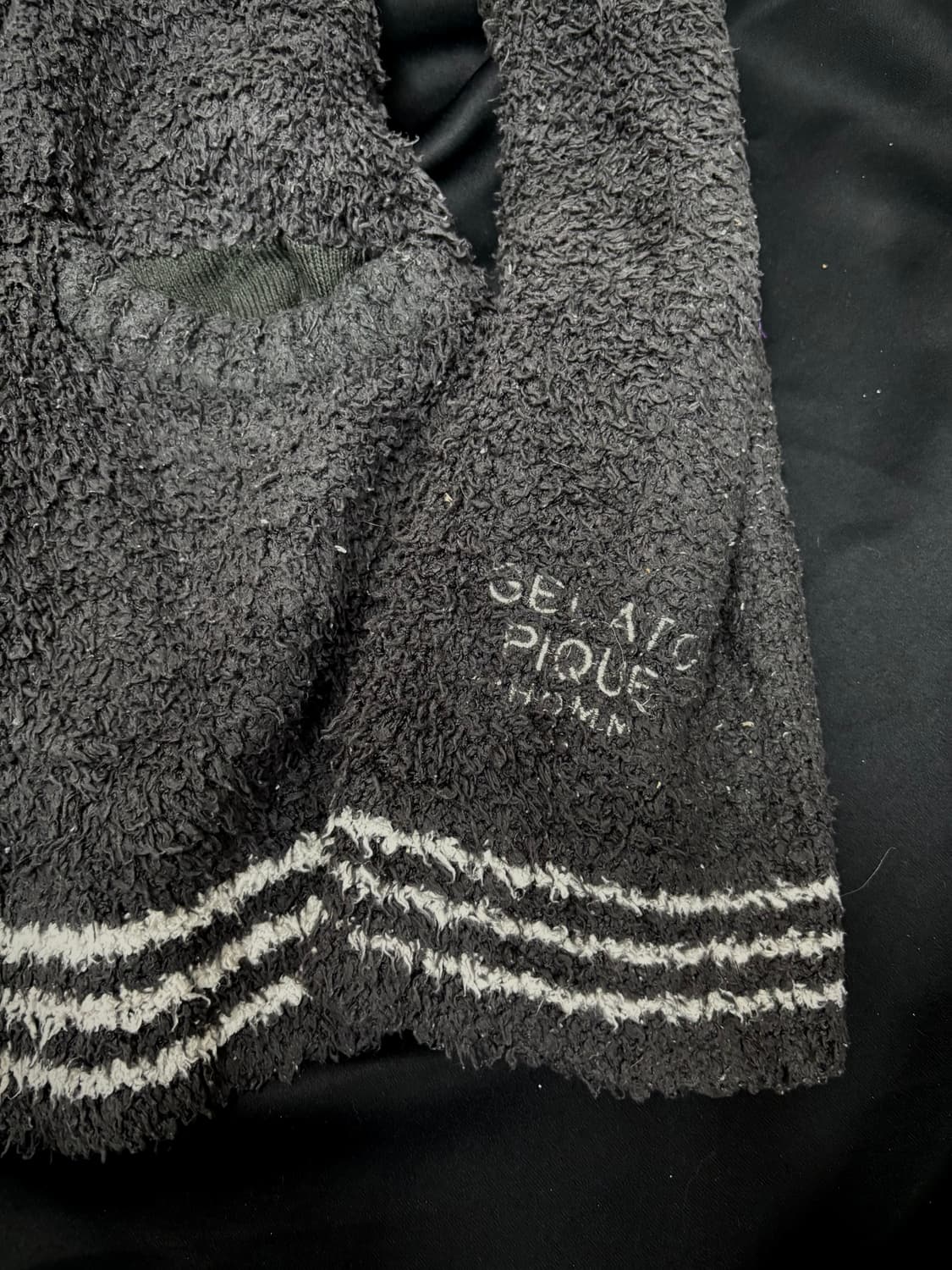 [GELATO PIQUE] Stipe Detail Grey Knit Ca 상품이미지5