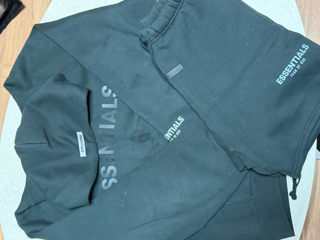 에센셜 후드티(m) 바지(s) 셋업 상품이미지1