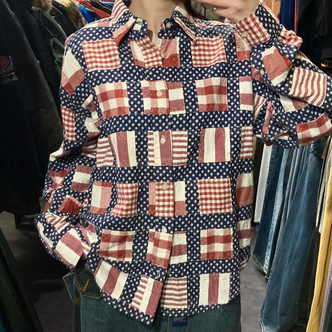 [IM]타미 힐피거 패치워크 셔츠 상품이미지4