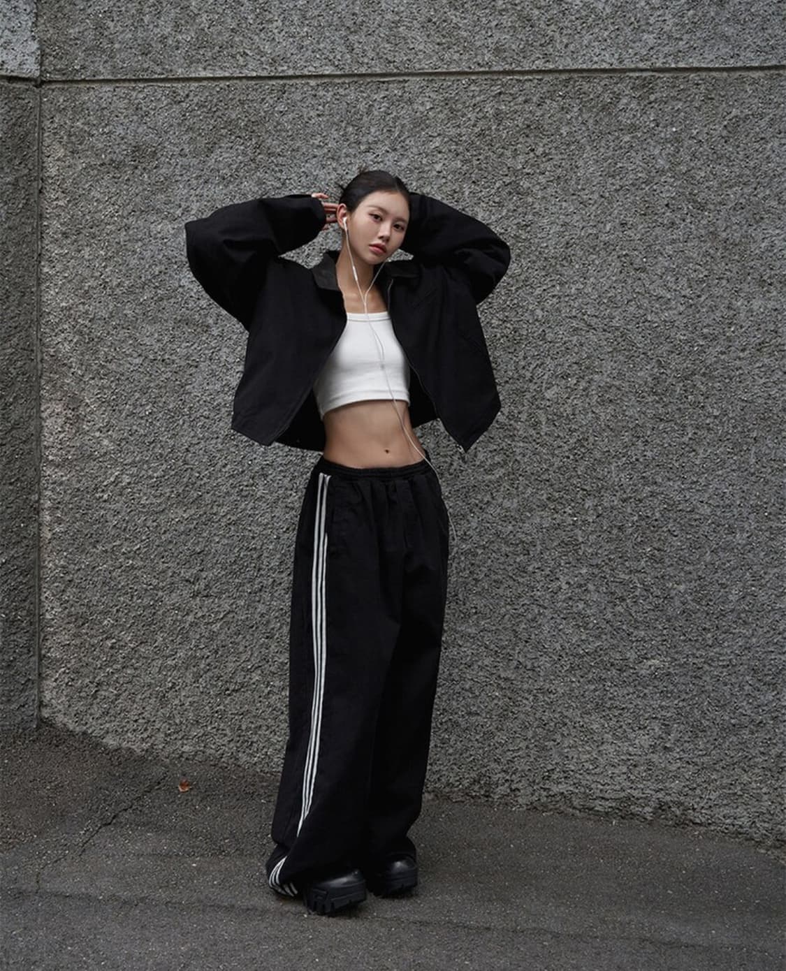 LANGER canvas contrasting work jack 상품이미지3