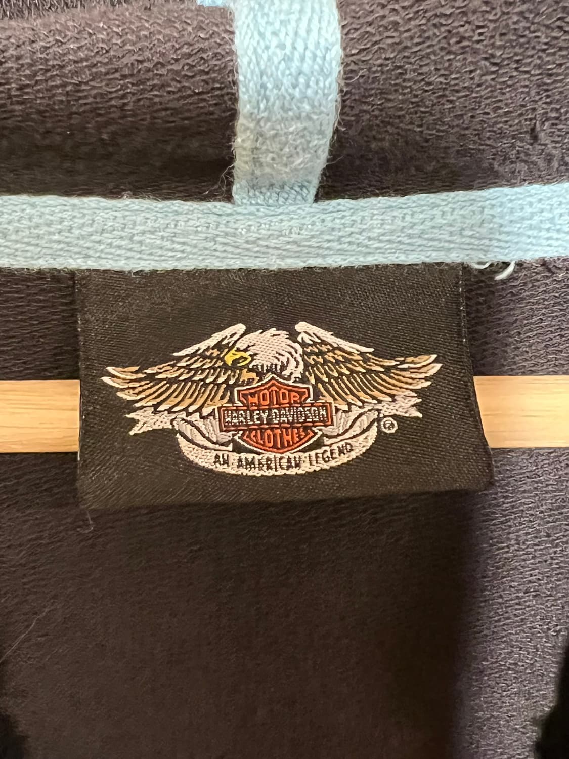 07SS [여성2XL] 할리데이비슨 라인스톤 이글 윙 자수 풀집업 후디 상품이미지6