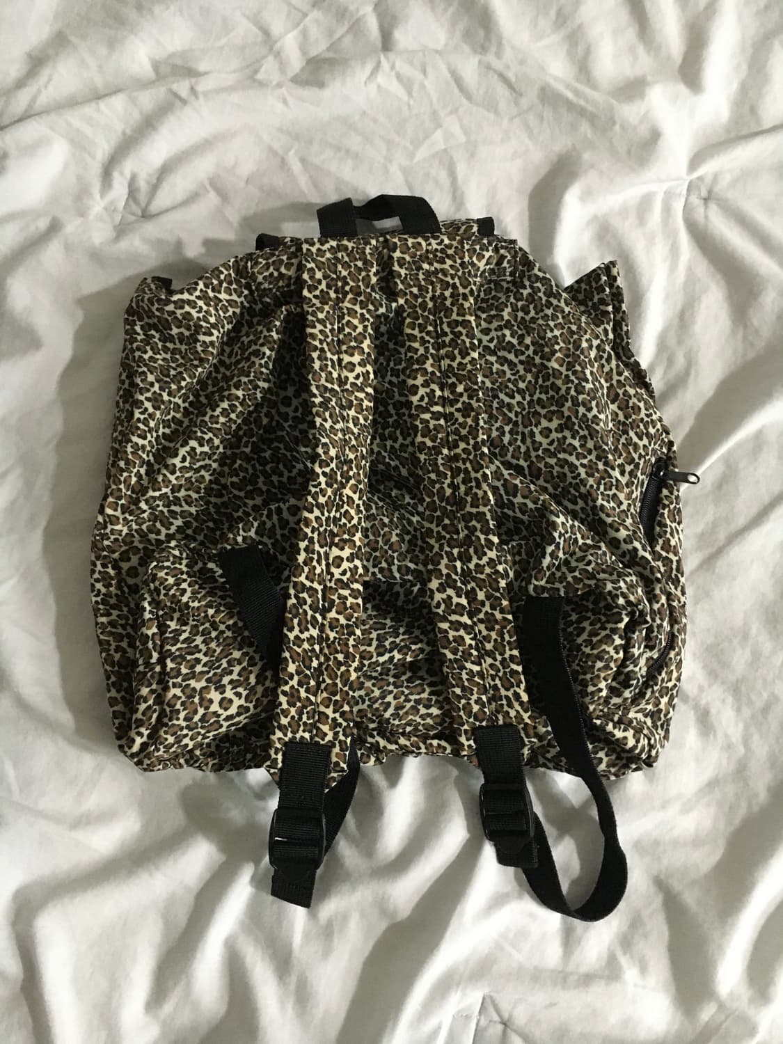 빈티지 y2k 갸루 호피 나일론 백팩 상품이미지2