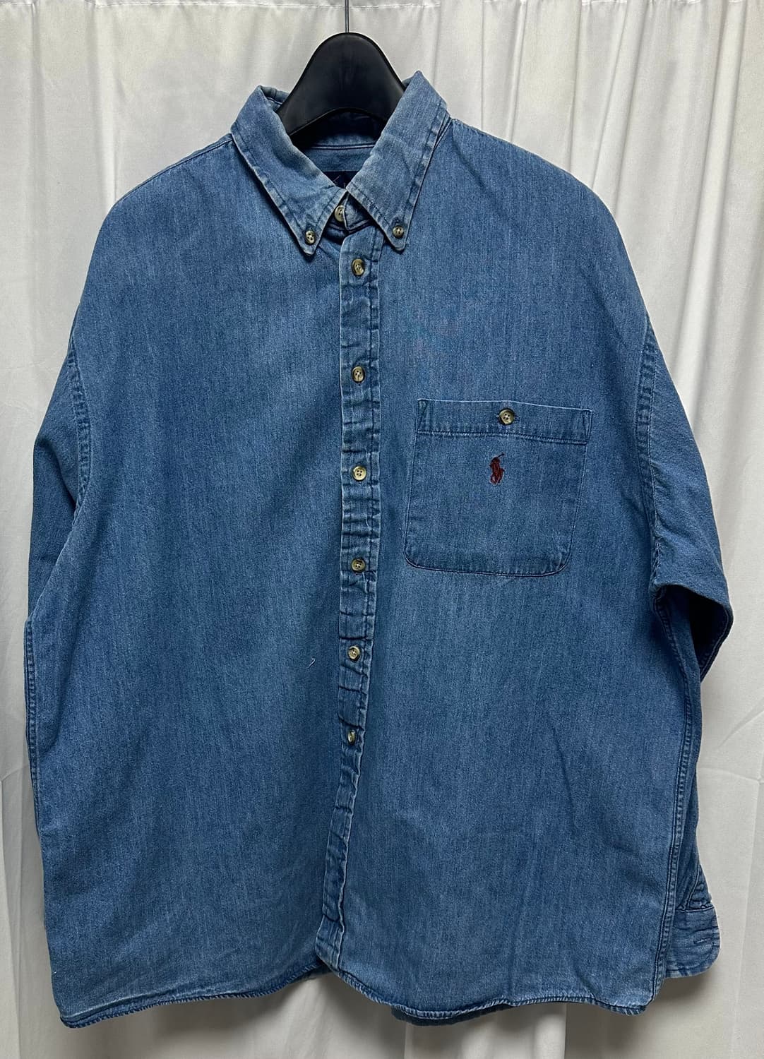 no.164 폴로 랄프로렌 포켓데님셔츠 xl 상태굿 상품이미지1