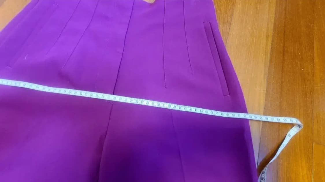 화사한 푸시아 퍼플 Zara 하이웨이스트 팬츠 상품이미지8