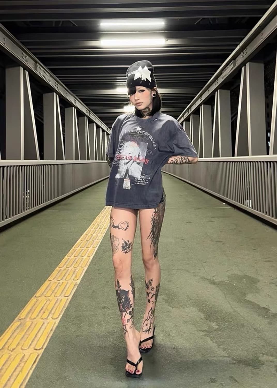 VINTAGE mood distressed pade T-shirt 상품이미지8