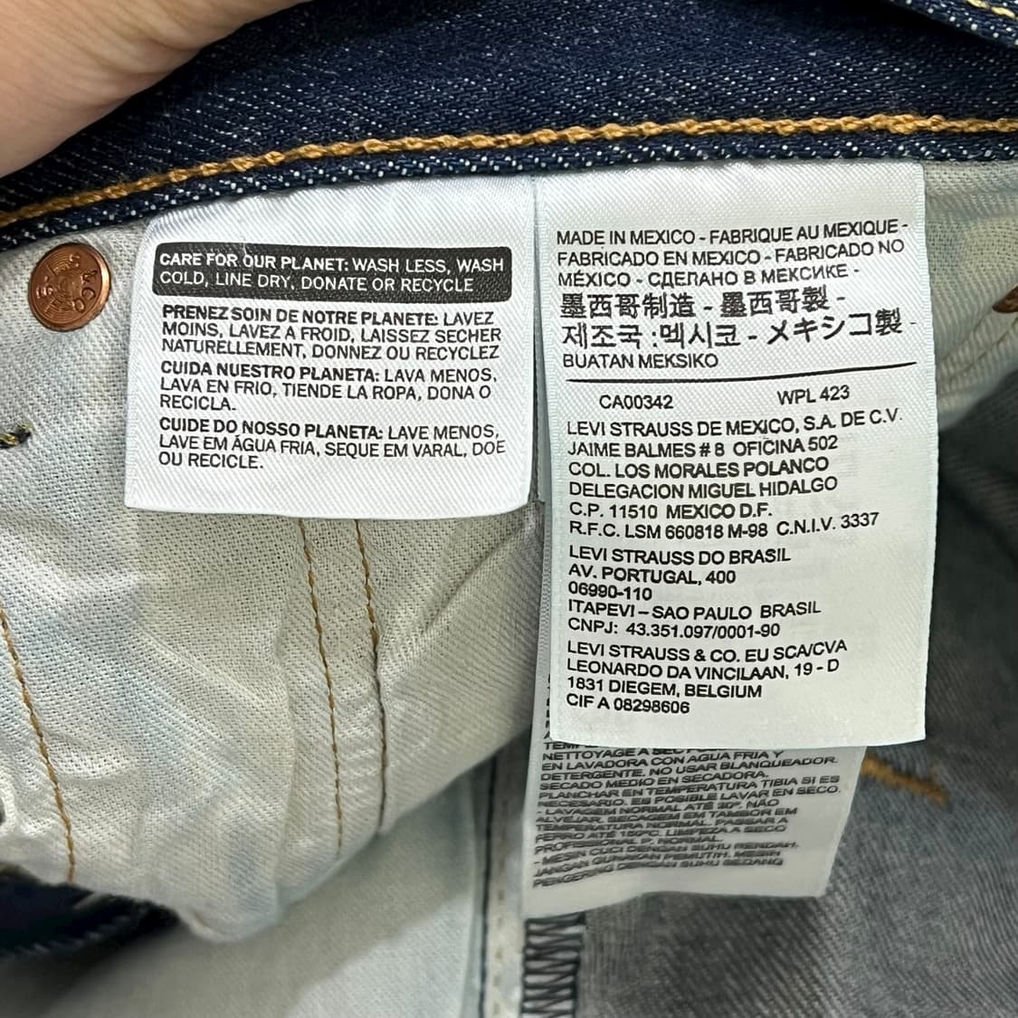 리바이스 501 생지 데님팬츠 s08580 상품이미지8