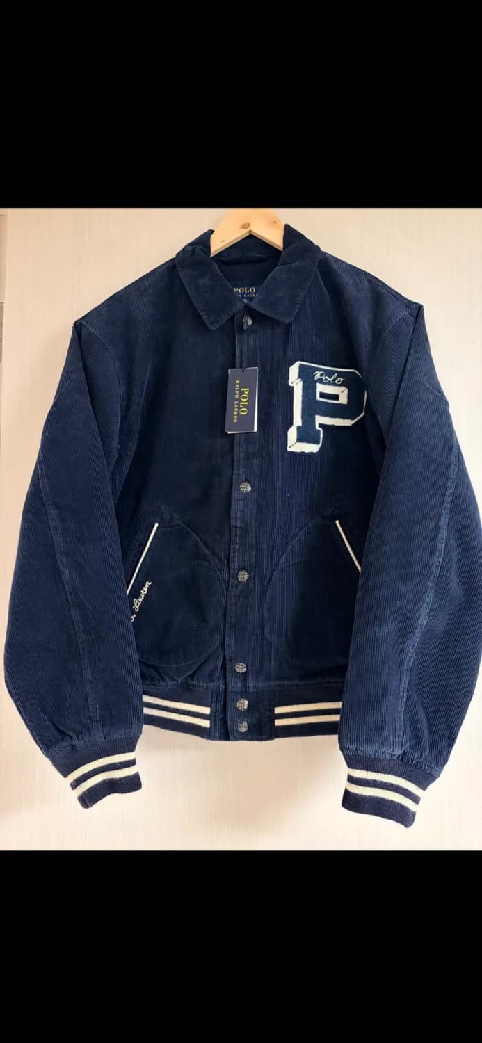 폴로 코듀로이 바시티 레터맨 자켓 M 상품이미지1