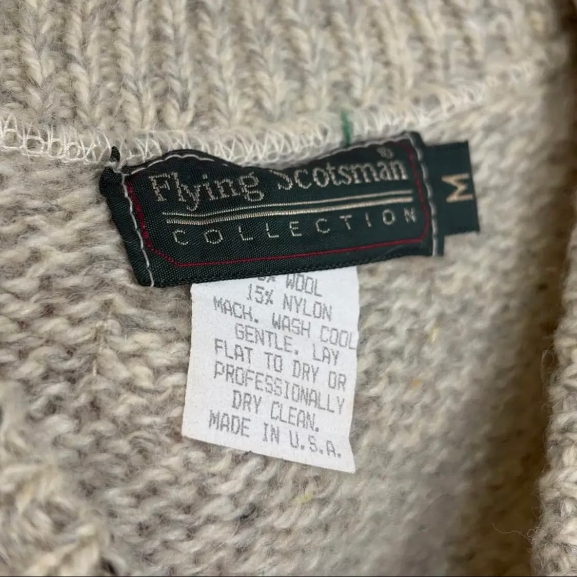 빈티지  made in usa 울 베스트 상품이미지2