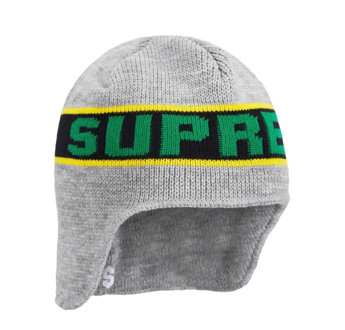 슈프림 이어플랩 비니 헤더 그레이 - 23FW 상품이미지1