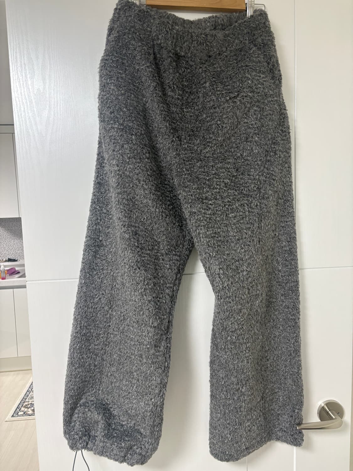 HAIRY WIDE PANTS / charcoal 상품이미지3