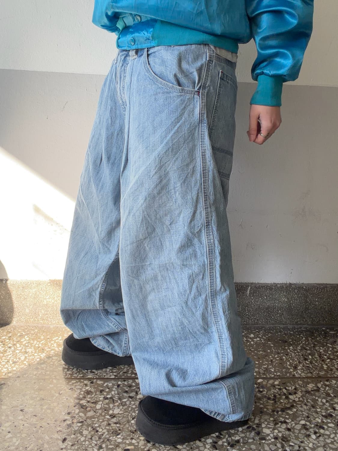 90s LEVIS 데님 와이드팬츠 상품이미지3