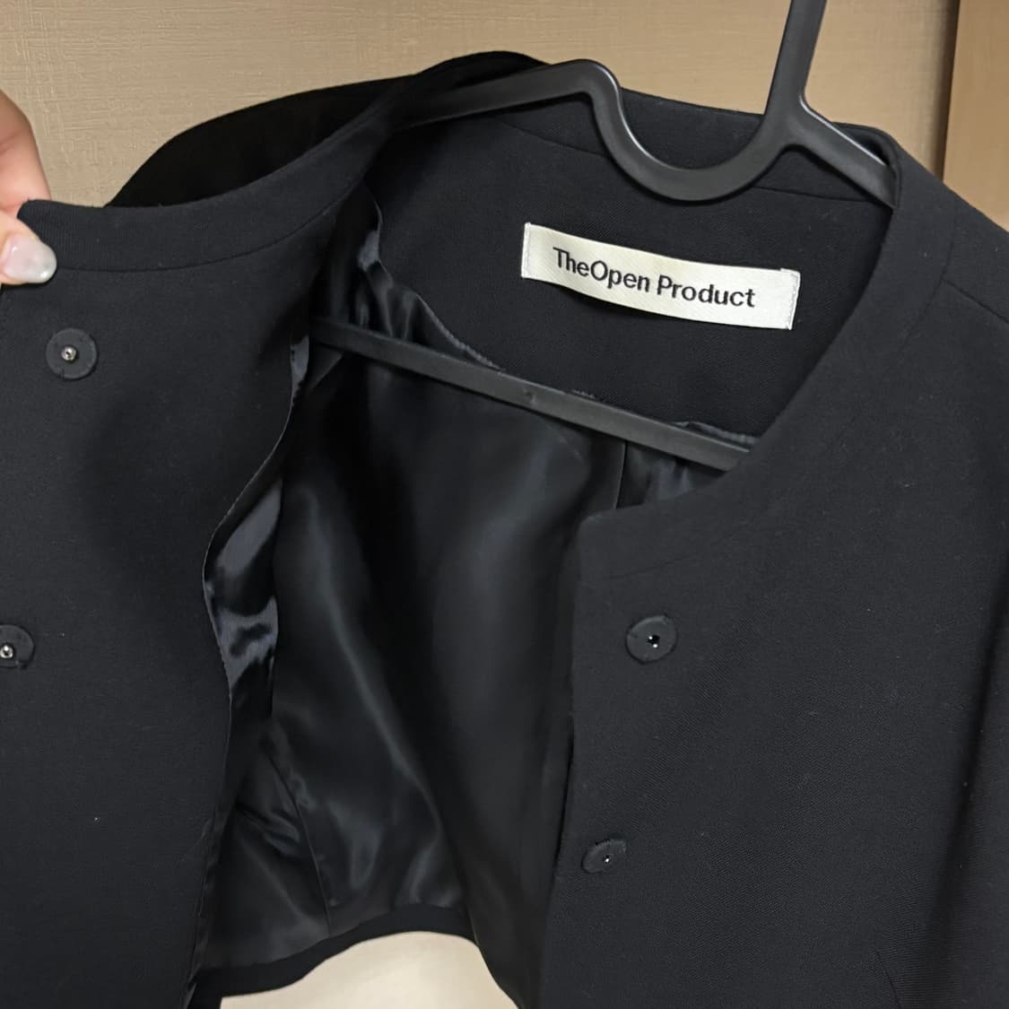 OPENYY(더오픈프로덕트) 크롭자켓 블랙 상품이미지3