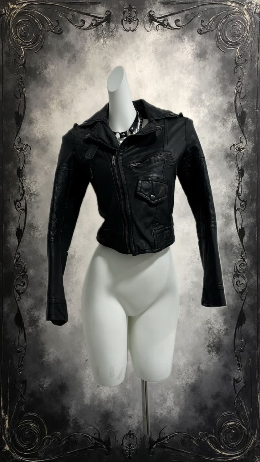 black leather jacket 상품이미지2
